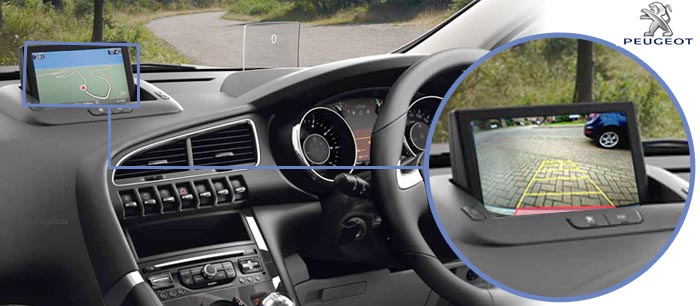 3008 reversing camera screen